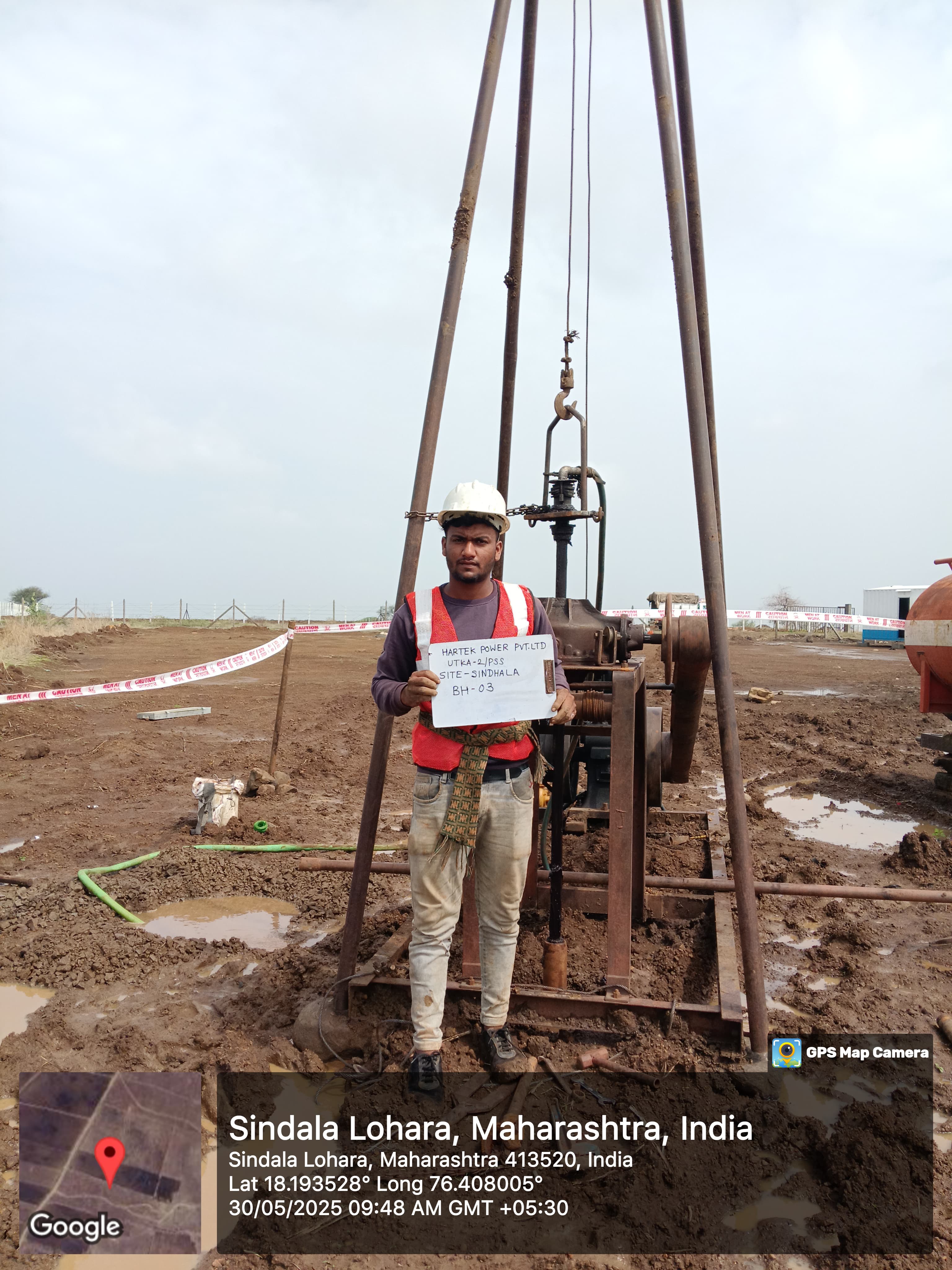 Hartek Power Solar Project Sindhala Maharashtra Geotechnical Survey